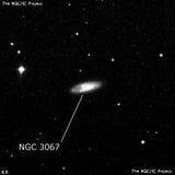 NGC 3067 - спиральная галактика с баром. Описание NGC 3067:, Галактика в созвездии Лев