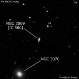 NGC 3069 - галактика. Описание NGC 3069:, Галактика в созвездии Лев