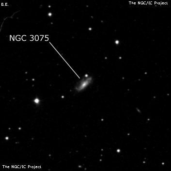 NGC 3075 - спиральная галактика. Описание NGC 3075:, Галактика в созвездии Лев