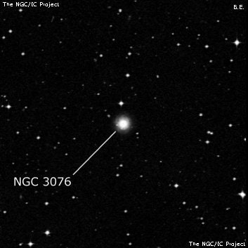 NGC 3076 - галактика. Описание NGC 3076:, Галактика в созвездии Гидра