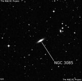 NGC 3085 - линзовидная галактика. Описание NGC 3085:, Галактика в созвездии Гидра
