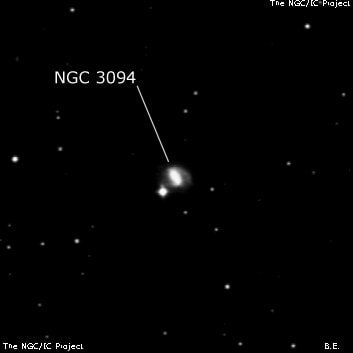 NGC 3094 - спиральная галактика с баром. Описание NGC 3094:, Галактика в созвездии Лев