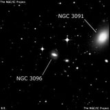 NGC 3096 - спиральная галактика с баром. Описание NGC 3096:, Галактика в созвездии Гидра