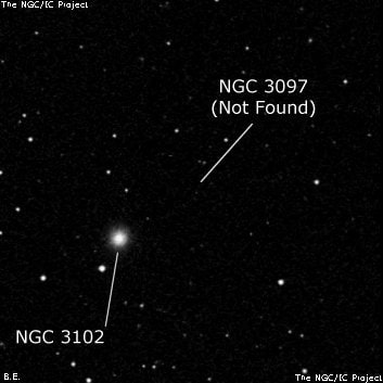 NGC 3097 - одиночная звезда. Описание NGC 3097:, Объект глубокого космоса в созвездии Большая Медведица