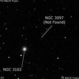 NGC 3097 - одиночная звезда. Описание NGC 3097:, Объект глубокого космоса в созвездии Большая Медведица