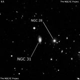 NGC 31 - спиральная галактика. Описание NGC 31:, Галактика в созвездии Феникс