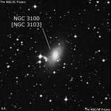 NGC 3100 - спиральная галактика с баром. Описание NGC 3100:, Объект глубокого космоса в созвездии Насос