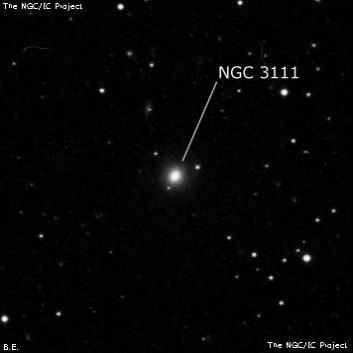 NGC 3111 - галактика. Описание NGC 3111:, Галактика в созвездии Большая Медведица