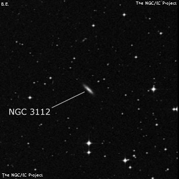 NGC 3112 - галактика. Описание NGC 3112:, Галактика в созвездии Гидра
