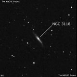 NGC 3118 - галактика. Описание NGC 3118:, Галактика в созвездии Малый Лев