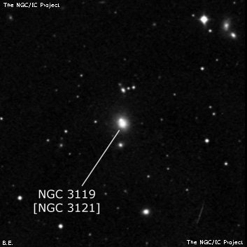 NGC 3119 - галактика. Описание NGC 3119:, Объект глубокого космоса в созвездии Лев