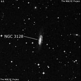 NGC 3128 - спиральная галактика. Описание NGC 3128:, Галактика в созвездии Гидра