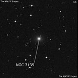 NGC 3139 - линзовидная галактика. Описание NGC 3139:, Галактика в созвездии Гидра