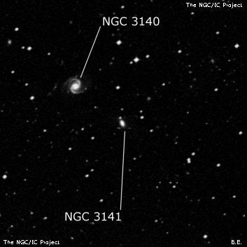 NGC 3141 - спиральная галактика. Описание NGC 3141:, Галактика в созвездии Гидра