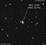NGC 3144 - спиральная галактика с баром. Описание NGC 3144:, Объект глубокого космоса в созвездии Дракон