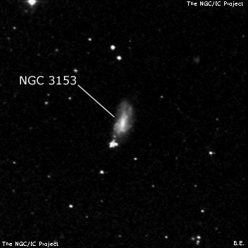 NGC 3153 - спиральная галактика. Описание NGC 3153:, Галактика в созвездии Лев