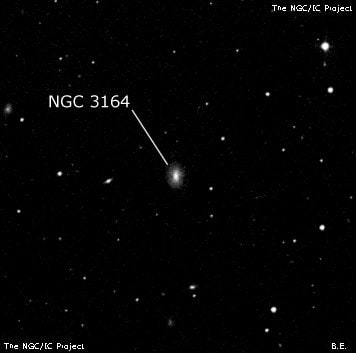 NGC 3164 - галактика. Описание NGC 3164:, Галактика в созвездии Большая Медведица