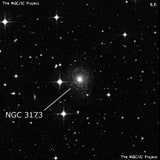NGC 3173 - спиральная галактика. Описание NGC 3173:, Галактика в созвездии Насос