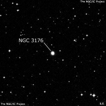 NGC 3176 - галактика. Описание NGC 3176:, Объект глубокого космоса в созвездии Гидра