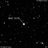 NGC 3176 - галактика. Описание NGC 3176:, Объект глубокого космоса в созвездии Гидра