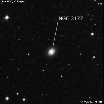 NGC 3177 - галактика. Описание NGC 3177:, Галактика в созвездии Лев