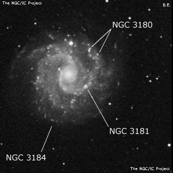 NGC 3181 - H 2 -регион или часть галактики. Описание NGC 3181:, Область H II в созвездии Большая Медведица