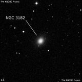 NGC 3182 - спиральная галактика. Описание NGC 3182:, Галактика в созвездии Большая Медведица