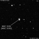 NGC 3191 - спиральная галактика с баром. Описание NGC 3191:, Объект глубокого космоса в созвездии Большая Медведица