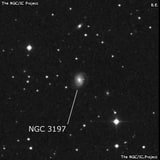 NGC 3197 - галактика. Описание NGC 3197:, Галактика в созвездии Дракон
