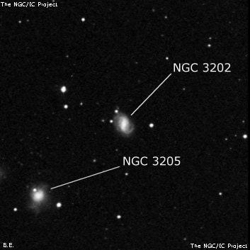NGC 3202 - спиральная галактика с баром. Описание NGC 3202:, Галактика в созвездии Большая Медведица