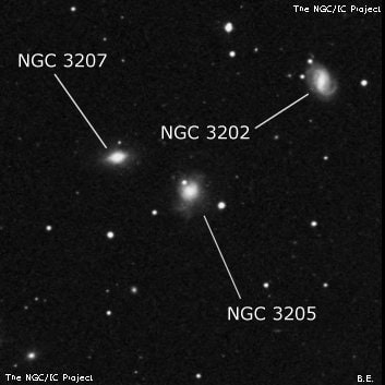 NGC 3205 - галактика. Описание NGC 3205:, Галактика в созвездии Большая Медведица