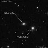 NGC 3207 - галактика. Описание NGC 3207:, Галактика в созвездии Большая Медведица