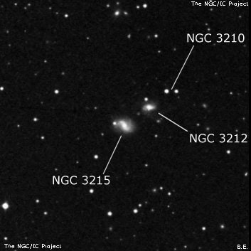 NGC 3215 - галактика. Описание NGC 3215:, Галактика в созвездии Дракон