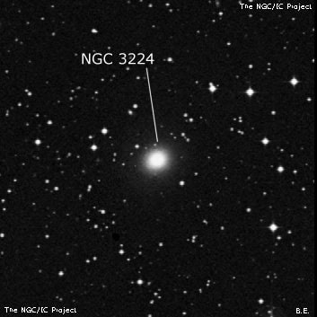 NGC 3224 - эллиптическая галактика. Описание NGC 3224:, Галактика в созвездии Насос