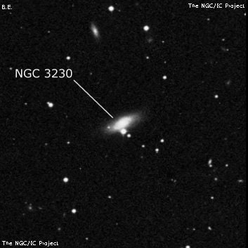 NGC 3230 - линзовидная галактика. Описание NGC 3230:, Галактика в созвездии Лев