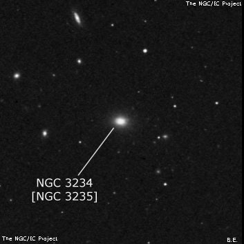 NGC 3234 - галактика. Описание NGC 3234:, Объект глубокого космоса в созвездии Малый Лев