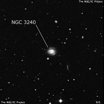 NGC 3240 - спиральная галактика. Описание NGC 3240:, Галактика в созвездии Гидра