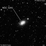 NGC 3241 - спиральная галактика с баром. Описание NGC 3241:, Галактика в созвездии Насос