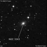 NGC 3243 - линзовидная галактика. Описание NGC 3243:, Галактика в созвездии Секстант