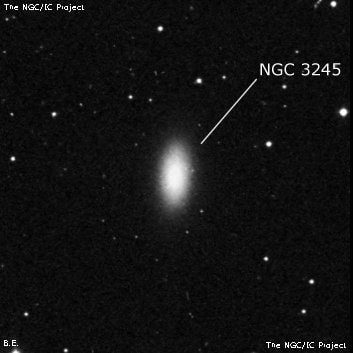 NGC 3245 - линзовидная галактика. Описание NGC 3245:, Галактика в созвездии Малый Лев