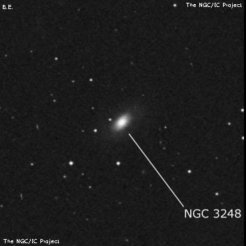 NGC 3248 - линзовидная галактика. Описание NGC 3248:, Галактика в созвездии Лев