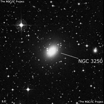 NGC 3250 - эллиптическая галактика. Описание NGC 3250:, Галактика в созвездии Насос