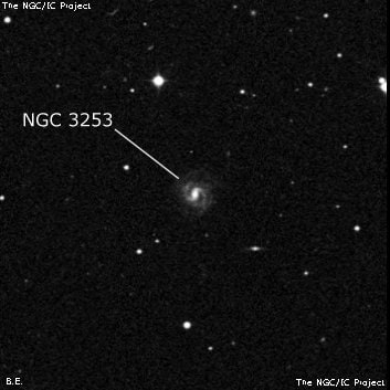 NGC 3253 - спиральная галактика с баром. Описание NGC 3253:, Галактика в созвездии Лев