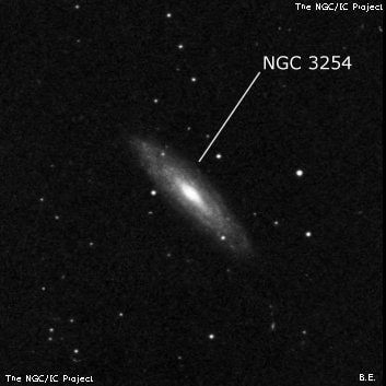 NGC 3254 - галактика. Описание NGC 3254:, Галактика в созвездии Малый Лев