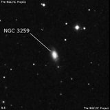 NGC 3259 - спиральная галактика с баром. Описание NGC 3259:, Галактика в созвездии Большая Медведица