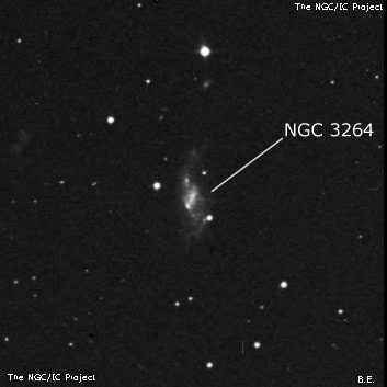 NGC 3264 - спиральная галактика с баром. Описание NGC 3264:, Галактика в созвездии Большая Медведица