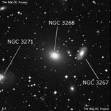 NGC 3268 - эллиптическая галактика. Описание NGC 3268:, Галактика в созвездии Насос