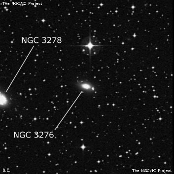 NGC 3276 - линзовидная галактика. Описание NGC 3276:, Галактика в созвездии Насос