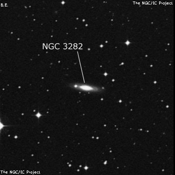 NGC 3282 - спиральная галактика с баром. Описание NGC 3282:, Галактика в созвездии Гидра