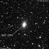 NGC 3283 - линзовидная галактика. Описание NGC 3283:, Галактика в созвездии Паруса